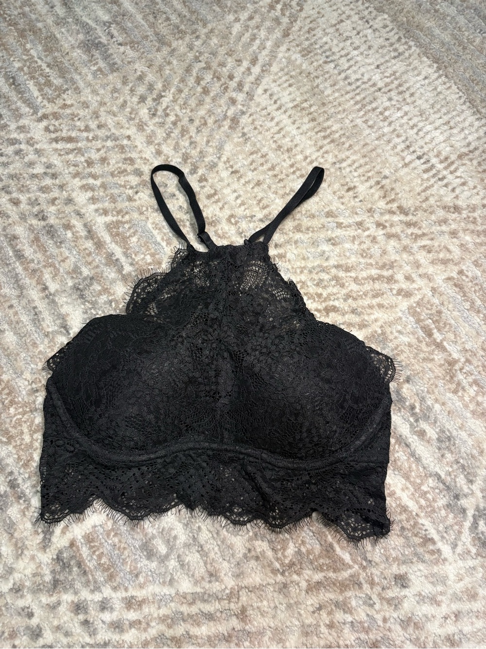 Victorias Secret PINK Black Lace Bralette - Women Intimates